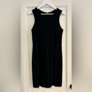 Ann Taylor Black Sheath Pencil Dress Size 6